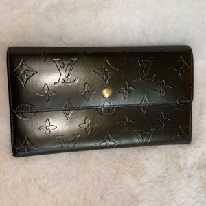 Louis Vuitton Gunmetal LV Monogram Long Wallet